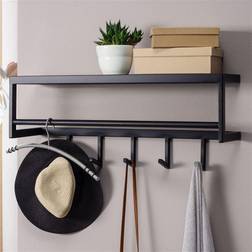 Wohnling Metall Schwarz Wandgarderobe 70 x 20 x 20 cm