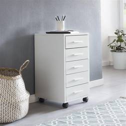 Wohnling Hvid skuffedarium 33x63x38cm Opbevaringsskab