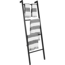 mDesign Toallero de Pie para Baño Negro Mate