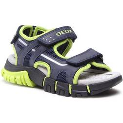 Geox DYNOMIX Boy Sandal, Navy/Lime