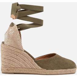 Castañer Carina 80 Espadrille-wedges Aus Canvas - Grün