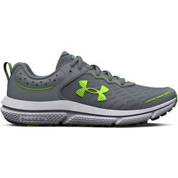 Under Armour Kid's Assert 10 GS Running - Gravel/Glacier Blue/Lime Surge