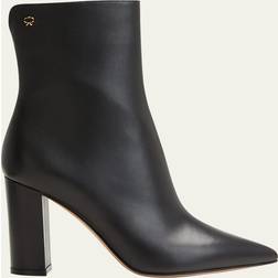 Gianvito Rossi Piper 85 Leather Ankle Boots - Black