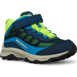 Merrell Boy's Moab Speed Mid A/C Waterproof Hiking Shoes - Navy