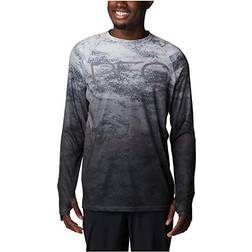 Columbia Super Terminal Tackle Vent Long-Sleeve Shirt for Men Black PFG Camo Gradient