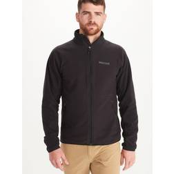 Marmot Herren Rocklin Jacket, Fleecejacke, Outdoor-Jacke mit durchgehendem Reißverschluss, atmungsaktiver und windbeständiger Sweater, Black