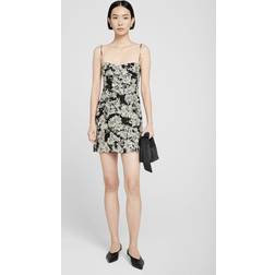 Anine Bing Keiran Dress Black Floral Print