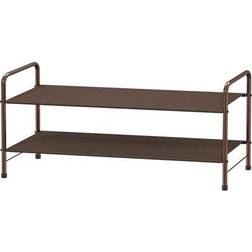 Simple Houseware 2-Tier Storage Organizer Bronze Shoe Rack