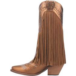 Dingo Gypsy Women's Leather Cowboy Boots, 7, Gold