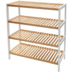 Organize It All 4 Tier Bamboo Shelving System