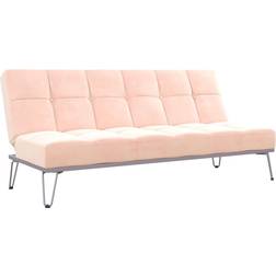 Novogratz Elle Pink Convertible Sofa