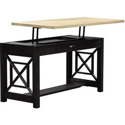 Heatherbrook Charcoal Wire Lift Top Writing Desk