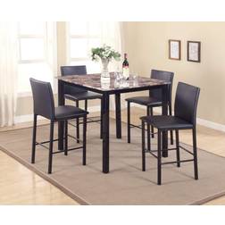 Roundhill Furniture 5 Citico Dining Set