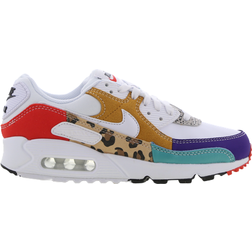 NIKE Air Max 90 SE W - White/Light Curry/Habanero Red/White