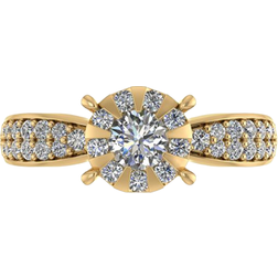 Smykkekæden Ring - Gold/Diamonds