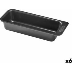 Pyrex Horno Magic Rectangular Negro Ø 30 cm (6 Unidades) Molde para Hornear