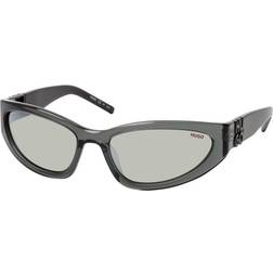 HUGO BOSS Grey-acetate sunglasses with 3D monogram