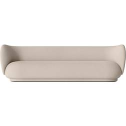 ferm LIVING Rico Wool Bouclé Natural Sofa 260cm 4 Seater