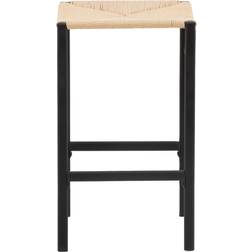 Venture Design Polly Black/Natural Bar Stool 66cm