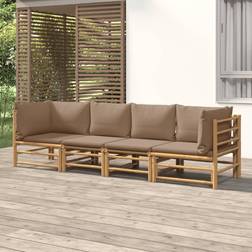 vidaXL 4 dynor Loungeset, Bord inkl. 2 Stolar