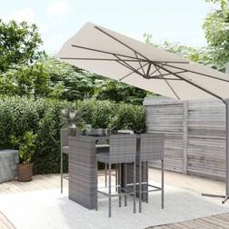 vidaXL De Jardin 5 pcs Poly Rotin Ensemble de Bar d'Extérieur