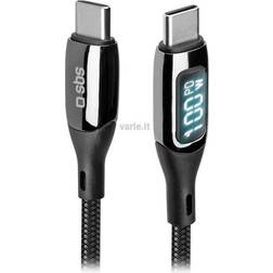 SBS USB-C USB-C data- og opladninskabel display.