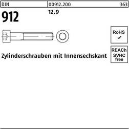 Lemvigh-Müller M 10X110 DIN 912 12.9 Sort Insex Set of 50