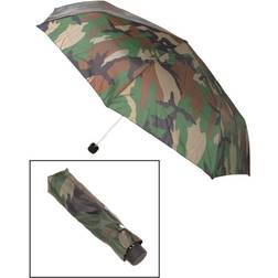 Mil-Tec Mens supermini foldable umbrella woodland camo camping fishing festival travel