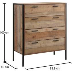 Timber Art Design UK Stretton Four Chest of Drawer