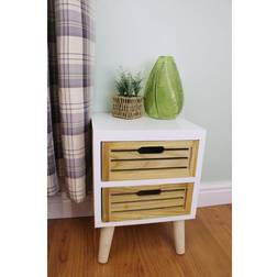 Geko 2-Drawer Side Table Commode