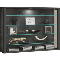 VCM 60 x 83 x 18 cm Antracit Vitrineskab