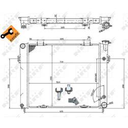 NRF Easy Fit 50202 Radiador Aluminio 565 502 38 con