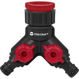 Toolcraft Plastica Rubinetto a 2 Vie Raccordo a innesto Acquastop