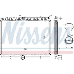 Kühler, Motorkühlung Nissens 63621A