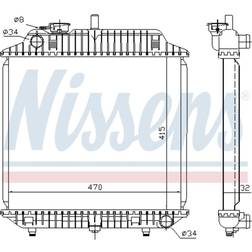 Kühler, Motorkühlung Nissens 62516