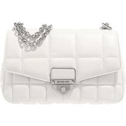 Michael Kors SoHo Large Quilted Leather Shoulder Bag - Optic White