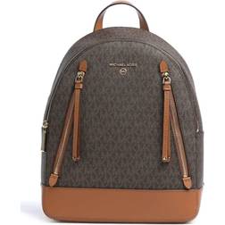 Michael Kors Brooklyn Medium Logo Backpack - Brown/Acorn