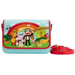 Loungefly Paul Frank Crossbody Bag Rainbow Messenger Bag - Blue