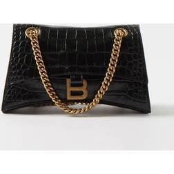 Balenciaga Small Crush Embossed Leather Chain Bag