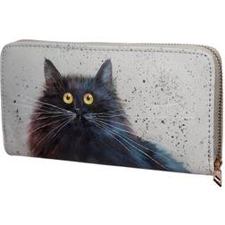 Puckator Zip Around Wallet - Kim Haskins Cat