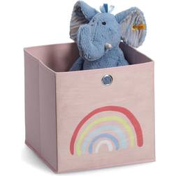 Zeller Rose Rainbow Opbevaringsboks Stof Pink