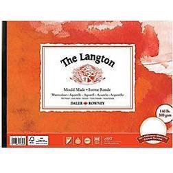 Daler rowney the langton watercolour hot pressed pad 12x9" 300gsm