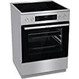 Gorenje GECS6C70XPA, Herd Schwarz, Edelstahl, Silber