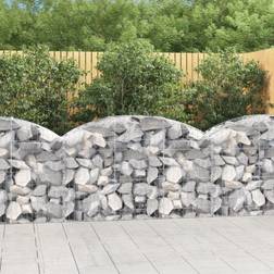 vidaXL Arched Gabion Basket 150 x 50 x 80 cm
