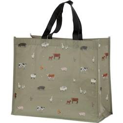 Puckator willow farm reusable recycled shopping bag storage