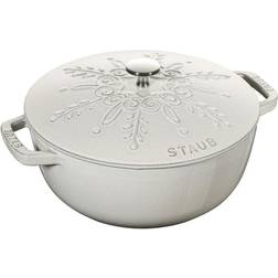 Staub Snowflake 3.6 L Roasting Pan med låg