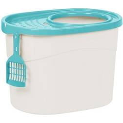 Iris USA Top Entry Cat Litter Box, Kitty Litter