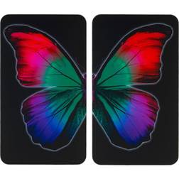 Wenko Glasabdeckplatte Universal Butterfly by Night 2er Set