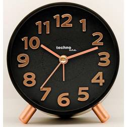 Technoline ModellF Quartz Alarm clock Black Alarm times 1