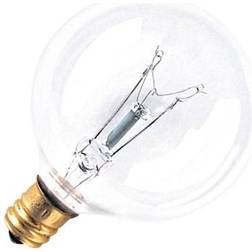 Bulbrite 15g16cl2 15 watt e12 base 2700k incandescent